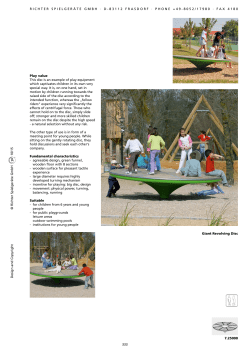 7.25000 Play value This disc is an example of play equipment which