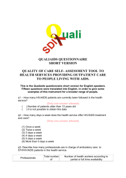 q1 - Quantos pacientes com HIV/aids est&atilde;o