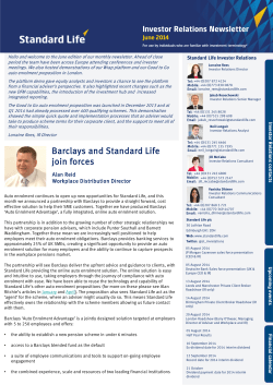 Barclays and Standard Life join forces