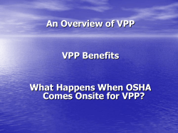 Preparing for Your Onsite VPP Audit