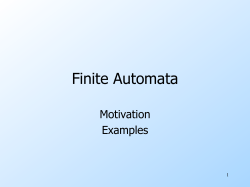 Finite Automata