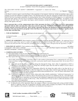 201 Buyer Agency Agreement - Home Coach Real Estate School