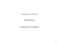 Interactive Proofs: IP = PSPACE