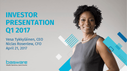 investor presentation q1 2017 - Investors