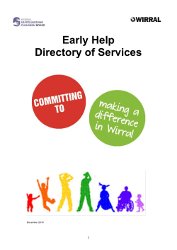 Safe Families for Children - Wirral Safeguarding Boards