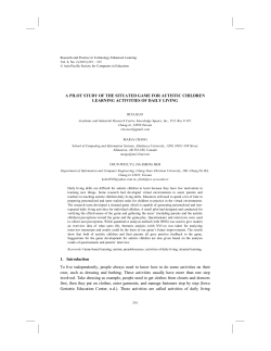 A Pilot Study of the Situated Game for Autistic Children