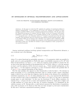 BV ESTIMATES IN OPTIMAL TRANSPORTATION - cvgmt