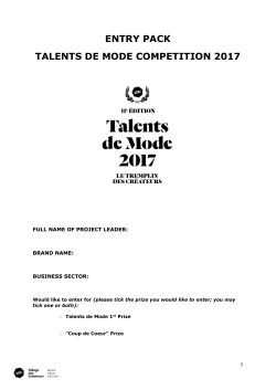 entry pack - Talents de Mode