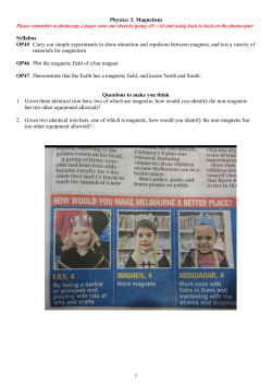 The Earth`s Magnetic Field