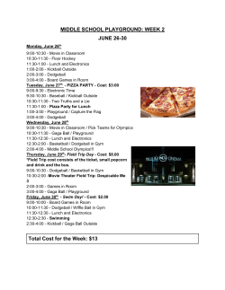 middle school playground: week 2 june 26-30