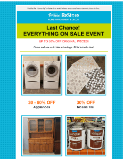 Last Chance! EVERYTHING ON SALE EVENT