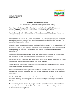 IMMMEDIATE RELEASE PRESS RELEASE