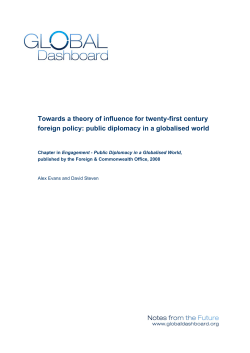 Towards a Theory of Influence. 13 March Draft. Annotated by