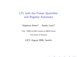 LTL with the Freeze Quantifier and Register Automata