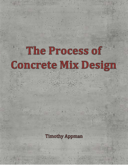 The Process of Concrete Mix Design