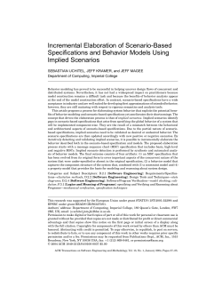 Incremental Elaboration of Scenario