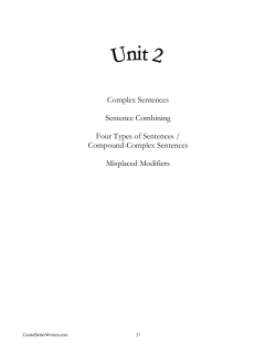 Compound-Complex Sentences