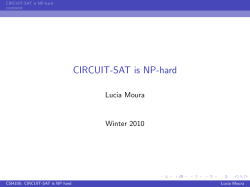CIRCUIT-SAT is NP-hard
