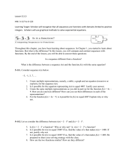 Lesson 5.3.3 HW: 5-117 to 5-123 Learning Target: Scholars will