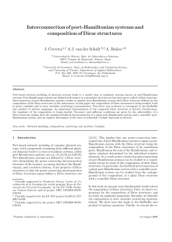 Interconnection of port-Hamiltonian systems and composition of
