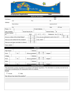 Employee Application
