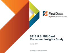 Gift Card - First Data