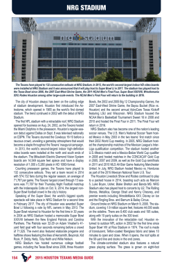 NRG Stadium - Houston Texans Media Website