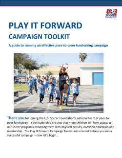 play it forward - US Soccer Foundation