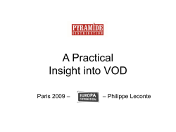 Exploiting the VOD rights