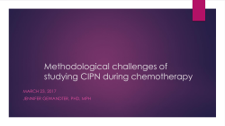 Methodological challenges of studying CIPN during