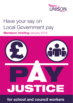 Have your say on Local Government pay