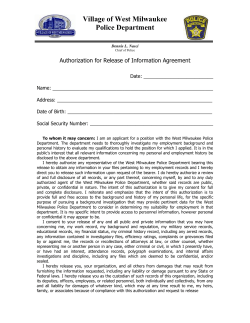 Authorization for Release of Information