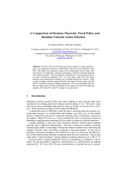 A Comparison of Decision-Theoretic, Fixed-Policy