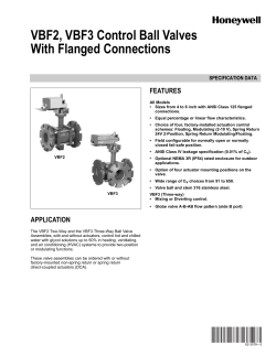 62-3078-3 - VBF2, VBF3 Control Ball Valves With