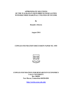 Approximate Solutions of the Walrasian Equilibrium Inequalities with