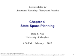 Chapter 4 State-Space Planning