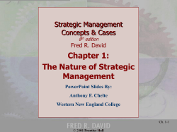 STRATEGIC MANAGMENT