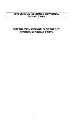 DISTRIBUTION CHANNELS OF THE 21ST CENTURY WORKING