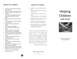 Children and Grief - Blair Community Schools