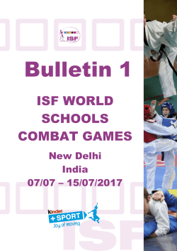 isf world schools combat games - International School Sport