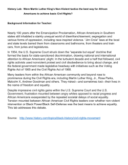 History Lab: Were Martin Luther King`s Non