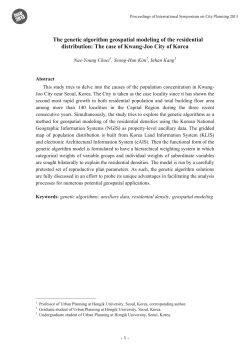 The genetic algorithm geospatial modeling of the residential