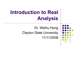 Introduction to Real Analysis