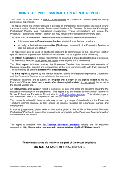 Professional Experience Report - LearnOnline