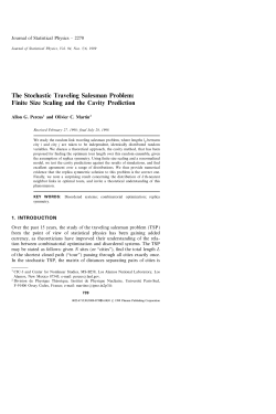 The Stochastic Traveling Salesman Problem: Finite Size