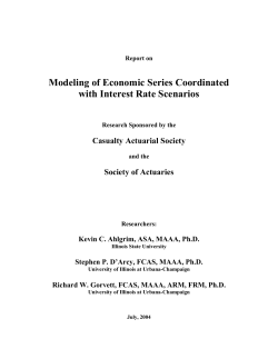 Modeling of Economic Series Coordinated with Interest Rate