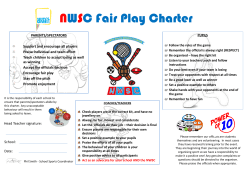 Fair Play Charter NWSC - Broad Hinton Primary School