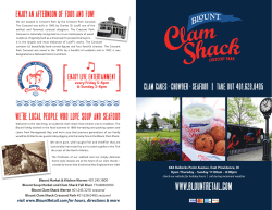 MENU - Blount Clam Shack