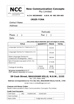 Language Games for Classrooms &ndash; Kindergarten to Year 2