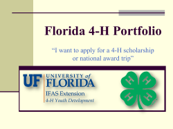 &ldquo;I want to win a 4-H scholarship or national trip&rdquo;